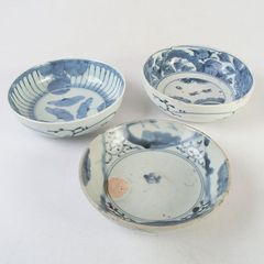 なます皿 兎 ウサギ 歪み 窯傷 江戸 古伊万里 染付 3客 - メルカリ