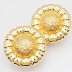 H276 イヤリング フラワー ゴールド デザイン コスチュームジュエリー