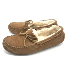 【倉吉店】 中古 UGG | アグ ローファー M OLSEN モカシンシューズ 1003390 ブラウン 26cm 【127】