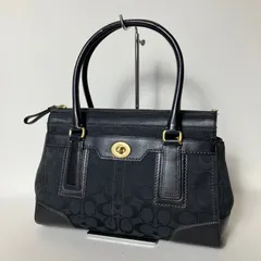 2511-94｜美品｜コーチ シグネチャー ハンドバッグ ブラック
