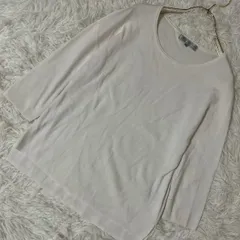 M-PREMIER カットソー ホワイト 36 シンプル カジュアル 着回し