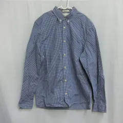 H&M エイチアンドエム ギンガムチェックシャツ ブルー Sサイズ 〇◇