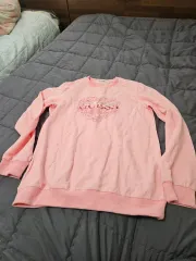 GUESS ピンク ハート ロゴ スウェット Tシャツ