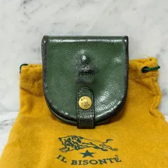 IL BISONTE イルビゾンテ コインケース 小銭入れ グリーン 緑 本革 レザー