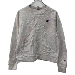 Champion ロゴスウェット トレーナー SMALL グレー チャンピオン プルオーバー 刺繍ワンポイント 無地スウェット 秋物 a712-5915