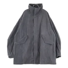 ATON (エイトン) PIGMENT AIR WEATHER SHORT MODS COAT ライナー付き モッズコート ジップアップ ジャケット グレー 8016645