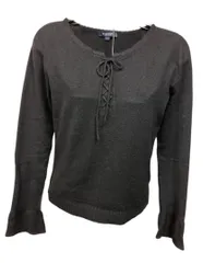 ZGJ06 BURBERRY バーバリー ニット　カシミヤセーター　ブラック　1サイズ