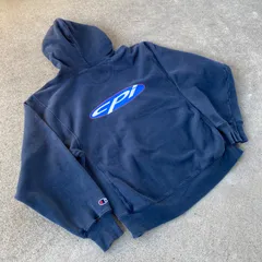 00's Champion PREMIUM REVERSE WEAVE sweat hoodie. 古着　チャンピオン　スウェットフーディ　プレミアムリバースウィーブ　パーカー　ネイビー　紺　L