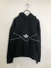 R00754｜adidas｜アディダス｜Black ブラック｜パーカー｜レディース｜L｜古着｜90S｜Y2K｜大人気｜一点物｜ヴィンテージ｜フーディー｜スポーツミックス｜フォロー割あり