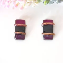 no.340　レジン　スクエア型　ピンク　リング　ピアス　イヤリング　ハンドメイド