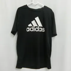 adidas アディダス 黒薄手Tシャツ ブラック 150cm □〇