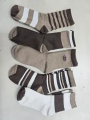 ボーダー柄/単色 レディース ファッション 靴下 (5足 2セット)