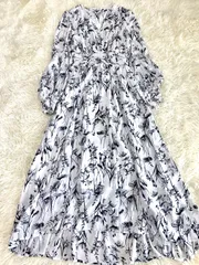 FRAY I.D 花柄　長袖ロングワンピース　サイズ　Free