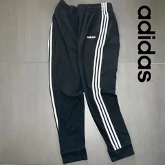 adidas アディダス　ワンポイントロゴ　スリーストライプス　 ジャージパンツ トラックパンツ ブラック