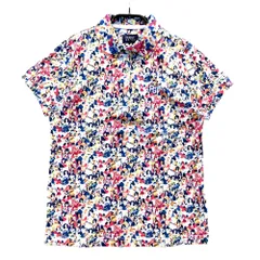 サイズ：1 PEARLY GATES パーリーゲイツ  半袖ポロシャツ 総柄 ネイビー系 [240101491038] ゴルフウェア レディース ストスト