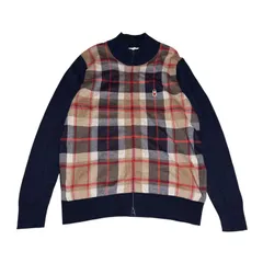 バッキンガムベア × MACKINTOSH PHILOSOPHY ジップアップカーディガン ニット チェック柄 メンズ 40サイズ マッキントッシュフィロソフィーのサムネイル