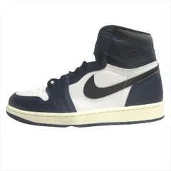 ナイキ NIKE エア ジョーダン 1 レトロ ハイ オリジナル AIR JORDAN 1 RETRO HIGH OG スニーカー シューズ 靴 DZ5485-401 ネイビー 27cm メンズ