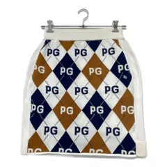 未使用品 レディース パーリーゲイツ PEARLY GATES スカート 2(L) 白系 ホワイト系 総柄 ニット