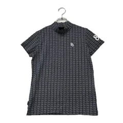 中古 レディース パーリーゲイツ PEARLY GATES 半袖シャツ 0(S) 濃紺 ネイビー モックネック ハイネック