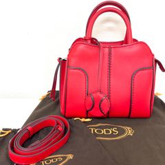 極美品 トッズ ゴンミーニ マイキー ボウラー 2way ショルダーバッグ 