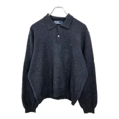 Polo by Ralph Lauren ポロ ラルフローレン セーター 大きいサイズ ネイビー(メンズ XXL)中古 古着 v2416