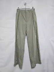 LEMARD(ルマード) カーキ ナイロン ワンタック ワイド 밴딩 パンツ 男 28-30 インチ 1211