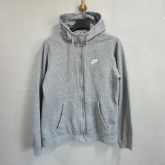 ナイキ グレー フード ジップアップ メンズL