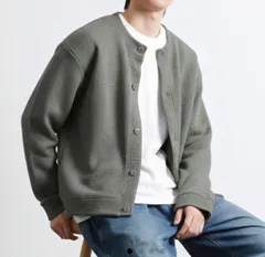 オーニングニットカーディガン(セミクロップド, ユニセックス, デイリーウェア, 冬セーター