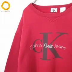 カルバンクライン Calvin Klein USA製 スウェット トレーナー ビックロゴ 裏フリース メンズ [a983621]