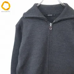 バーバリーブラックレーベル BURBERRY BLACK LABEL ジップアップニット ブルゾン カーディガン ロゴ刺繍 メンズ [x983623]