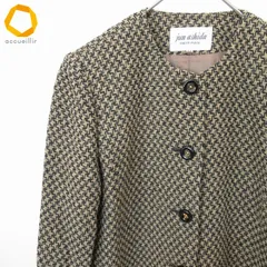 ジュンアシダ junashida ジャケット ノーカラー 総柄 デザインボタン レディース [a983638]のサムネイル
