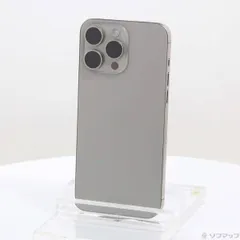 〔中古品〕 iPhone15 Pro Max 256GB ナチュラルチタニウム MU6R3J／A SIMフリー【377】
