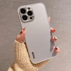 【在庫処分】　在庫限り　iphone11pro/12/12pro/13/13proケース　カバー　マット　シルバー　アルミ風