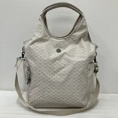 7243　KIPLING キプリング　URBANA　Signature Beige　2way　ショルダーバッグ　トートバッグ　変形トート　ライトベージュ　チャーム付き　モンキー　ゴリラ　レディース　大容量　ポケット多数　大きめ　大容量