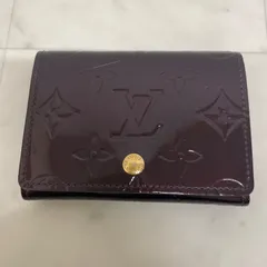 __LOUIS VUITTON ルイヴィトン ヴェルニ アンヴェロップ 名刺入れ カードケース M91409ダークブラウン