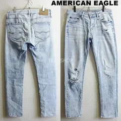 American Eagle アメリカンイーグル ストレッチ スキニーデニム アイスブルー W30 W81cm　メンズ