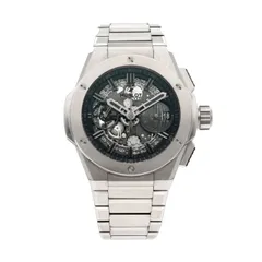【中古A】ウブロ 時計 ビッグ・バン インテグレーテッド チタニウム ブラック 451.NX.1140.NX.YOS スケルトン文字盤 自動巻き HUBLOT メンズのサムネイル