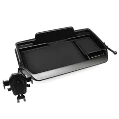 新型 ハイエース 200系 標準ボディ ダッシュボードトレイ 車内収納ボックス 3Dトレイ カー用品 携帯ホルダー スマホホルダー付き 360度回転のサムネイル