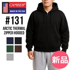 【新品】 キャンバー Camber アークティックサーマル ARCTIC THERMAL Zipper Hooded ジップアップパーカー パーカー フード 12オンス ＋ 裏サーマル 6.5オンス 131 無 S [CMB-94]