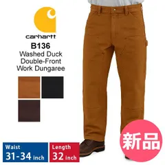 【新品】 カーハート Carhartt パンツ ワークパンツ B136 ダブルニー ペインターパンツ 12オンス ダック生地 ルーズフィット メンズ 大きいサイズ 作業着 作業服 Washed Duck Dou W34L32 [CRR-70]