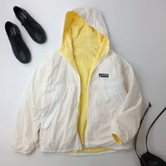 ALTUS アルタス リバーシブル フリースジャケット フーディー アウター 羽織 Free 白 ホワイトイエロー(99K＋1848)25F