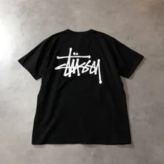 GQ4286◇STUSSY : BASIC STUSSY TEE◇M◇ブラック ステューシー ベーシック ロゴ 半袖Tシャツ