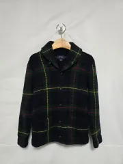 (ハングルタグ正規品) ポロラルフローレン CHECK ウール100 ニット カーディガン キッズ 6歳 1211