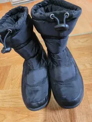 黒色 ダウン 防寒 ブーツ