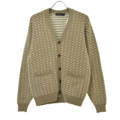 【UNITEDARROWSGreenLabelRelaxing】3228-141-0455 クリアコットン アゼ Vネック長袖カーディガン