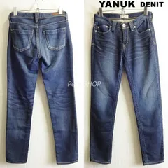 YANUK　ヤヌーク　DENIT PATRICIA　W66cm　ストレッチ　W66cm　アンクルスキニー　W25　レディース　インディゴブルー