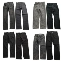 古着卸 まとめ売り リーバイス ブラックデニム パンツ 8枚セット (メンズ 31 /32 ) ペンキ ストレート アメカジ 514 中古 古着 ND0013