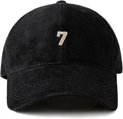 Haberry(ハベリィ) 大きい サイズ コーデュロイ キャップ 60～65cm 帽子 シンプル カジュアル 暖かい メンズ big size ビッグ ツバ オシャレ アウトドア 野球 日除け CAP ゴルフ トレッキング (ブラック,  XL)