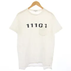 エンジニアードガーメンツ Engineered Garments Printed Cross Crew Neck T-shirt 11101 Tシャツ カットソー 半袖 M ホワイト /TK