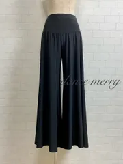 新品 社交ダンス 黒 ワイドパンツ レッスン ズボン ラテン 1448 男足